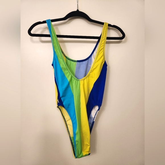 Cheeky Striped Body Suit by SuitLady - Picture 2 of 2